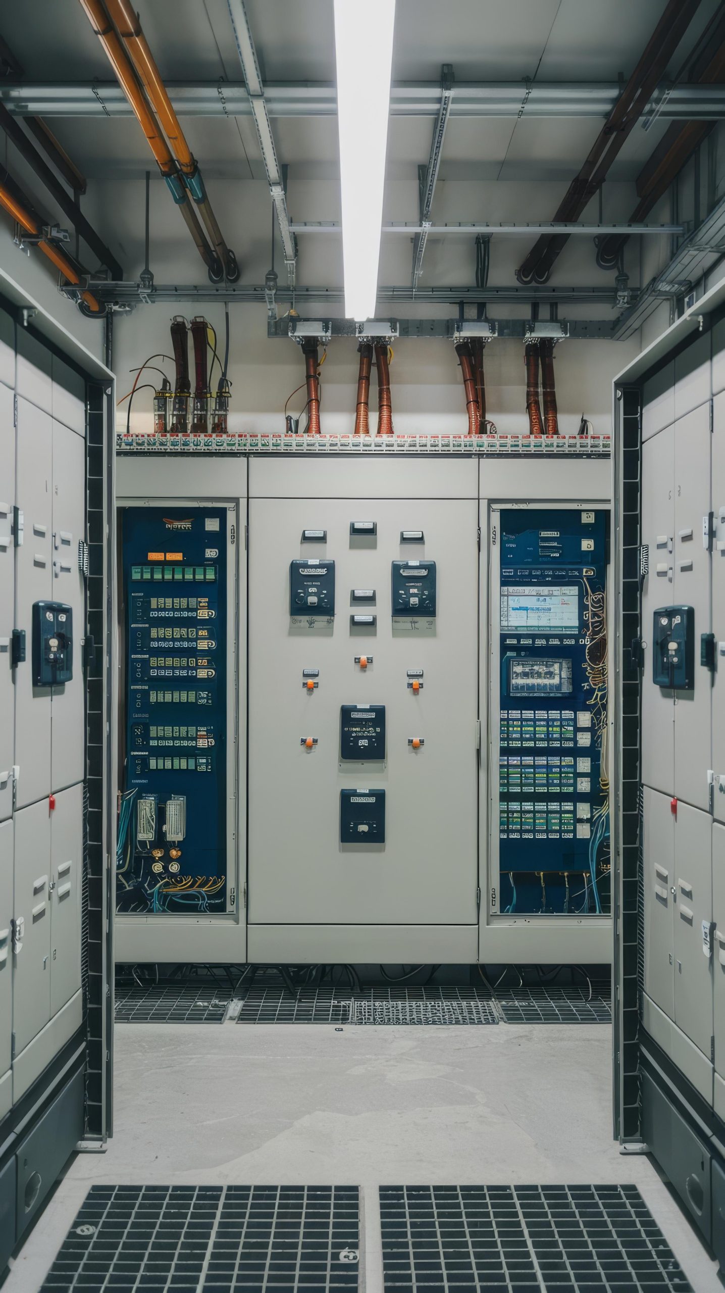 switchgear electrical room substation control automation backup generator control panel